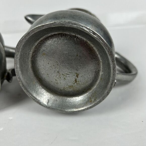 Vintage SMC Sexton Semetale Pewter Cream & Sugar MCM Colonial - Picture 11 of 16